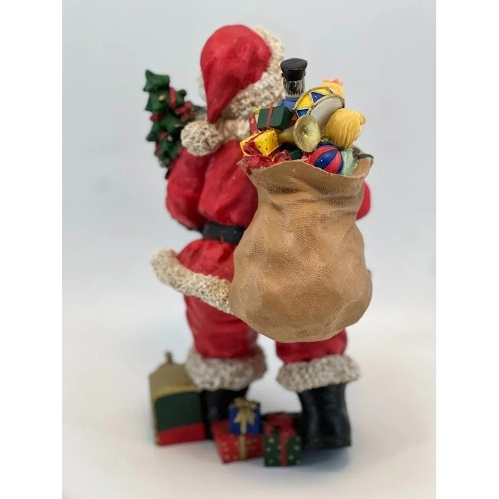 Santa Clause Vintage Hand painted Figurine Resin 8